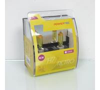 Lot de 2 ampoule H7 jaune 12V 55W Powertec PTZRT7-DUO pour moto auto rétro