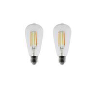 - Lot de 2 ampoules connectées WIFI LED E27 7W