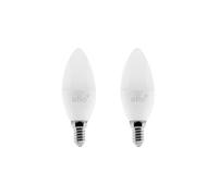 - Lot de 2 ampoules connectées WIFI LED flamme E14 5,5W