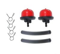 Lot de 2 ampoules d'amorçage pour tondeuse à gazon Mountfield GGP RS100 HP414 SP414 HP42R HP45 SP164, kit de pompe à carburant de rechange avec tuyau et colliers de serrage