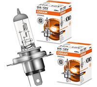 Lot de 2 ampoules halogènes Osram H4 12 V 60/55 W pour véhicules P43t 64193
