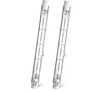 Lot de 2 Ampoules Halogènes R7s 500W 118mm - Blanc Chaud - Dimmable - Réflecteur - Spot