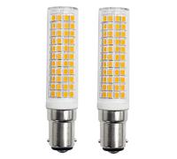 Lot de 2 Ampoules LED B15d Remplaçant 75W 90W 80W Blanc chaud 3000K 220V 230V 890lm 7W Applique Murale Pour Salon Lustre Machine à Coudre