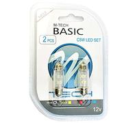 Lot de 2 ampoules LED blanches 12 V LB043W C5W 36 mm 3 mm 272 239 pour intérieur de plaque d'immatriculation
