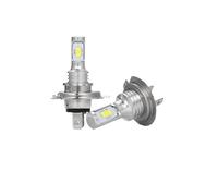 Lot de 2 ampoules LED CSP H7/H4 20 000 lm, compatibles avec les phares de voiture, 12 V et 24 V, 4 300 K, 6 500 K et 8 000 K.(12000KIce Blue,H7)