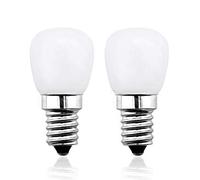 Lot de 2 ampoules LED E14 AC/DC 12 V 2 W T26 Blanc chaud 3000 K Angle d'éclairage 360° 200 lumens pour éclairage de camping-car, bateau, cour (intensité non variable)