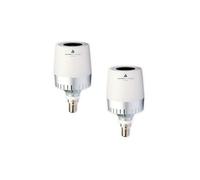Chacon - Lot de 2 ampoules LED E14 Bluetooth + enceinte avec télécommande