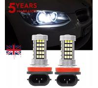 Lot de 2 ampoules LED H8 blanches 6000 K avec anneau halo Angel Eyes pour BMW E92 E91 E60