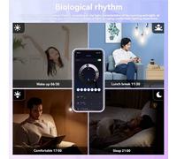 Lot de 2 ampoules LED intelligentes Tuya ST64, WiFi, 16 millions de couleurs RGB, température de couleur réglable de 2700K à 6500K, pour la maison