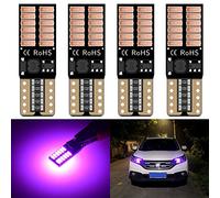 Lot de 2 ampoules LED KaTur, blanc, 800 lumens 5 W, sans erreurs, 4014 24 SMD, pour l'avant de la voiture, la portière, la plaque d'immatriculation - T10 W5W 2825 168