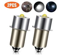 Lot de 2 ampoules LED P13.5S DC6V-24V pour lampe torche Maglite blanche 6500K 3W