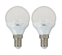 Lot De 2 Ampoules Led P45 - Culot E14 - Classique Multicolore