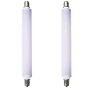 Lot de 2 ampoules LED S15s 221 mm, 4 W pour lampe de rasage, remplacement de 40 W T25 Tube LED S15 221 mm pour lampe de cuisine, salle de bain, lumière de rasage Blanc froid 6000 K (non dimmable)