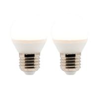 Lot De 2 Ampoules Led Sph?Rique 5,2w E27 470lm 2700k (Blanc Chaud)