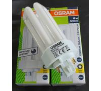 Lot De 2 Ampoules OSRAM DULUX T/E Plus 18w/830 GX24g-2 4 Broches
