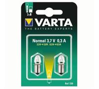 Lot de 2 ampoules pour lampe de poche Argon 720 - 3,7 V - 0.3 A