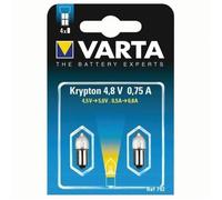 Lot de 2 ampoules pour lampe de poche Krypton 792 - 4,8 V - 0,75 A