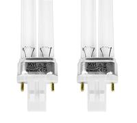 Lot de 2 ampoules Uv Pls de rechange pour filtres de bassin - 13 W (raccord Gx23).