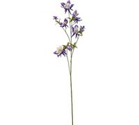 lot de 2 ancolies artificielles de 104 cm de haut en violet - plantes artificielles de haute qualité et faciles d'entretien pour la maison