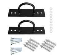 Lot de 2 ancrages de corde de combat en métal pour entraînement de résistance au mur et au plafond, support de sangle de suspension pour musculation, hamac balançoire, sac de frappe
