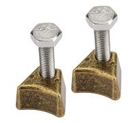 Lot de 2 ancrages d'échelle de piscine en bronze pour ancres de style Hanovre avec boulon, compatibles avec les douilles Perma Cast de 7,6 cm, 10,2 cm