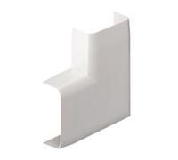Lot de 2 angles plats blanc pour moulure, H. 2.6 x P.1.5 cm Blanc