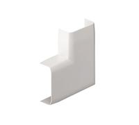 Lot de 2 angles plats blanc pour moulure, H. 3.4 x P.1.5 cm