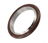 Lot de 2 anneaux centraux sous vide KF40 avec joint torique en acier inoxydable pour une étanchéité sous vide constante