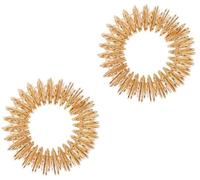 Lot de 2 anneaux d'acupression, maniables et flexibles, pour tous les doigts et même les orteils, stimulation quotidienne des zones réflexes à la maison et en déplacement