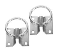 Lot De 2 Anneaux d'attache pour Chevaux - Crochets Robustes À Visser pour Écuries, Vans, Seaux d'alimentation, Selleries Et Matériel D'élevage