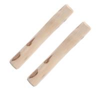 Lot de 2 anneaux de dentition en bois pour chiens - Os naturel résistant, jouet à mâcher | Lot de 2 unités tailles S 14,6 x 2,2 cm et M 17,7 x 3,4 cm Exercice extérieur dentition chiots nettoyage