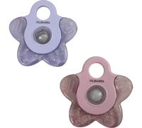 Lot de 2 anneaux de dentition étoile rose