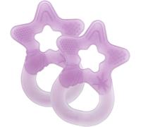 Lot De 2 Anneaux De Dentition-Jouet De Dentition Pour Bébé Et Enfant Dès 3 Mois-Anneaux De Massage Des Gencives En Forme D`Étoile-Made In Allemagne-Violet