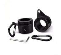 Lot de 2 anneaux de mât en alliage d'aluminium pour mâts de 2,5 cm de diamètre, conçus pour un anti-enroulement et une liaison facile avec crochet