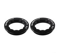 Lot de 2 anneaux de verrouillage de cassette de vélo en alliage d'aluminium 7075, anodisé CNC, antidérapant, pour cassettes 11T (violet)