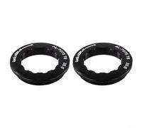 Lot de 2 anneaux de verrouillage de cassette de vélo en alliage d'aluminium 7075 pour cassette 11T, design antidérapant (violet)