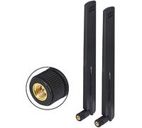 Lot de 2 antennes 12 dBi 433 MHz à gain élevé - Antenne radio SMA mâle - Antenne sans fil omnidirectionnelle pour modem routeur réseau sans fil