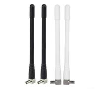 Lot de 2 antennes 4G LTE TS9 compatibles avec modem MiFi routeur mobile ZTE MF61 pour améliorer la force du signal et la réception du réseau (noir)