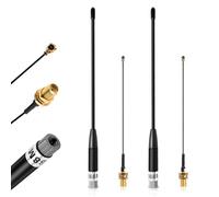 Lot de 2 antennes 868 MHz, gain 10 dBi 19,5 cm Omni SMA mâle 19,5 cm + câble (U.FL IPX) vers SMA femelle pour antenne ESP32/LoRa 32 V3/LoRa32u4 II longue portée Soft Whip