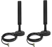 Lot de 2 antennes externes 5G 4G LTE 3G GPRS GSM TS9 Base magnétique MIMO pour Netgear AT&T Nighthawk M6 MR6110 MR6500 M5 MR5100 M1 MR1100 LB1121,LB2120 Huawei MiFi Hotspots Routeur,1,5 m,lot de 2