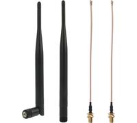 Lot de 2 Antennes Lora 868 MHz,Antenne WiFi SMA Male Omnidirectionnelle 3 dBi,Compatible ESP32,Meshtastic,ESP32 Cam,avec 2 Rallonges IPEX 15 cm,pour Carte Lora OLED,Antenne WiFi PC