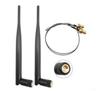 Lot de 2 antennes LoRa 915 MHz avec gain 5dBi et connecteur mâle SMA, pour une utilisation en intérieur avec routeurs, passerelles, appareils de communication et projets maillés