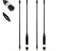 Lot de 2 antennes Meshtastic LoRa 868 MHz 10 dBi à gain élevé, 40 cm de long portée SMA mâle Omni Whip pour Hel tec V 3 ESP 32 - Durable et flexible (2 pièces, noir)