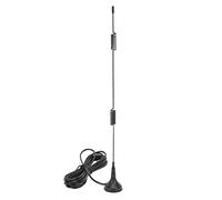 Lot de 2 antennes Radio externes omnidirectionnelles 15 dBi 5G avec Base à Ventouse magnétique et connecteur SMA mâle pour équipements réseau GSM GPRS 4G 3G 2G et NB IoT et DTU