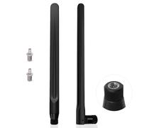 Lot de 2 antennes Wi-Fi 5G 4G LTE Antenne omnidirectionnelle Routeur Antenne externe SMA / 2 x TS9, 700-6000 MHz, GSM/GPRS/2G/3G/4G/5G, pour routeur de sécurité, caméra IP, adaptateur USB, cartes