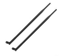 Lot de 2 antennes WiFi double bande RP-SMA 9dBi à gain élevé 2,4 GHz 5 GHz sans fil inclinable, antenne omnidirectionnelle noire pour Buffalo WHR E Series US Robotics Wi-LAN Tranzeo Routeur USB PCI