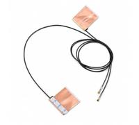 Lot de 2 antennes WiFi internes pour Ordinateur Portable, Ordinateur de Bureau et Carte mère | 2,4 GHz/5 GHz/6 GHz | Connecteurs U.FL 4e génération (compatibles avec MHF4) sur Cartes Wi-FI M2