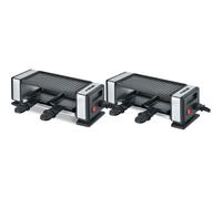 Lot de 2 appareils à raclette 2 personnes raccordables Rotel