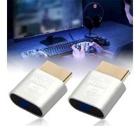 Lot de 2 appareils de diffusion en continu pour TV, adaptateur d'affichage sans fil, récepteur de mise en miroir d'écran mobile, lecteur multimédia en continu, accès à tous les canaux (blanc)