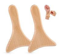 Lot de 2 appareils de drainage lymphatique Gua Sha - Appareil de massage pour thérapie du bois - Appareil de massage Gua Sha - Maderotherapie - En bois - Pour le corps, le cou, les jambes, le corps